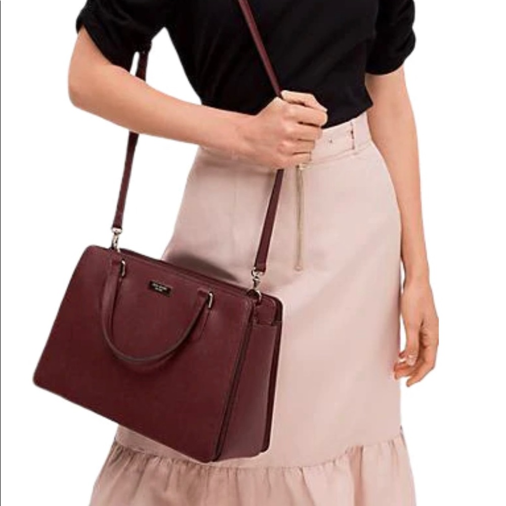 NWOT Blackberry Preserve Kate Spade NY Laurel Way Reese Satchel/Crossbody/Tote